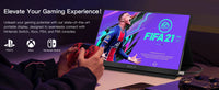15.6" Portable Monitor — 1080P USB-C Second Screen for Laptop, Mac & Console Gaming