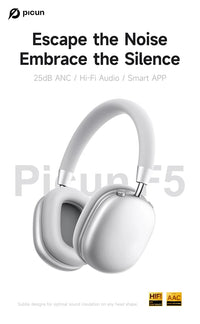 Picun F5 Noise-Canceling Wireless Headphones