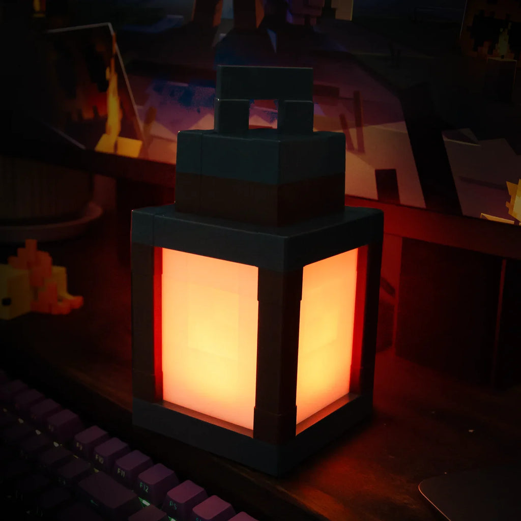 Pixel Block LED Lantern - RGB Gaming Room Decor Light