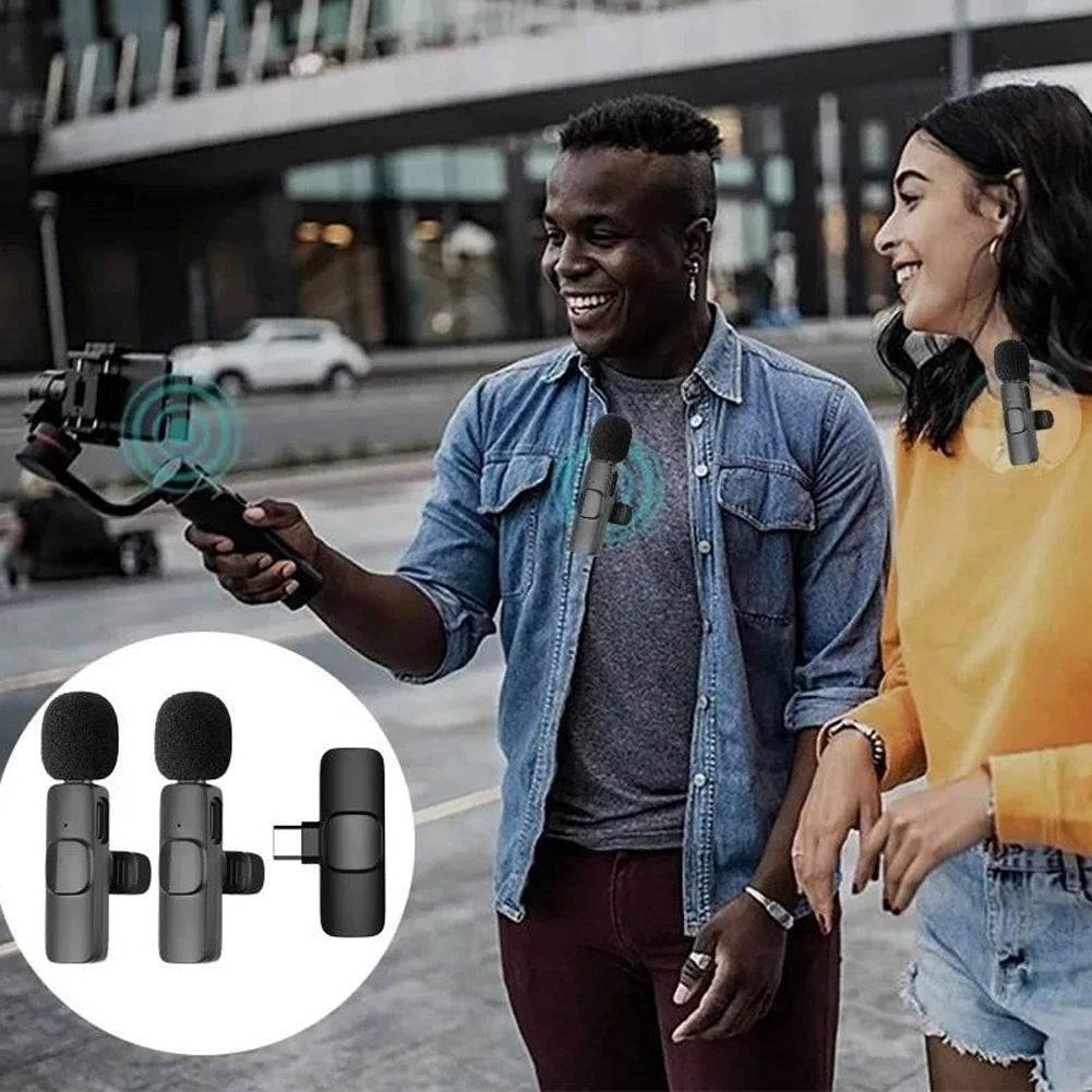 AestheticTech Dual Wireless Lavalier Mic (Type-C) – Noise Canceling