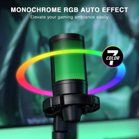 AmpliGame A2T RGB USB Gaming Microphone + Boom Arm Bundle — Complete Streaming Setup