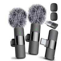 AestheticTech Dual Wireless Lavalier Mic (Type-C) – Noise Canceling