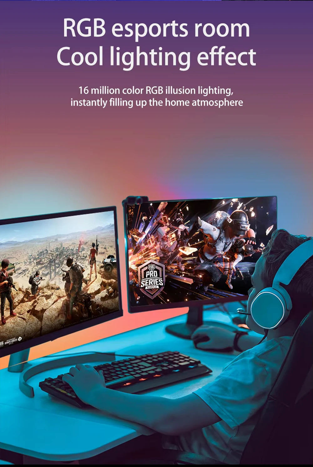 RGB Monitor Backlight - Computer Sync Ambient Light