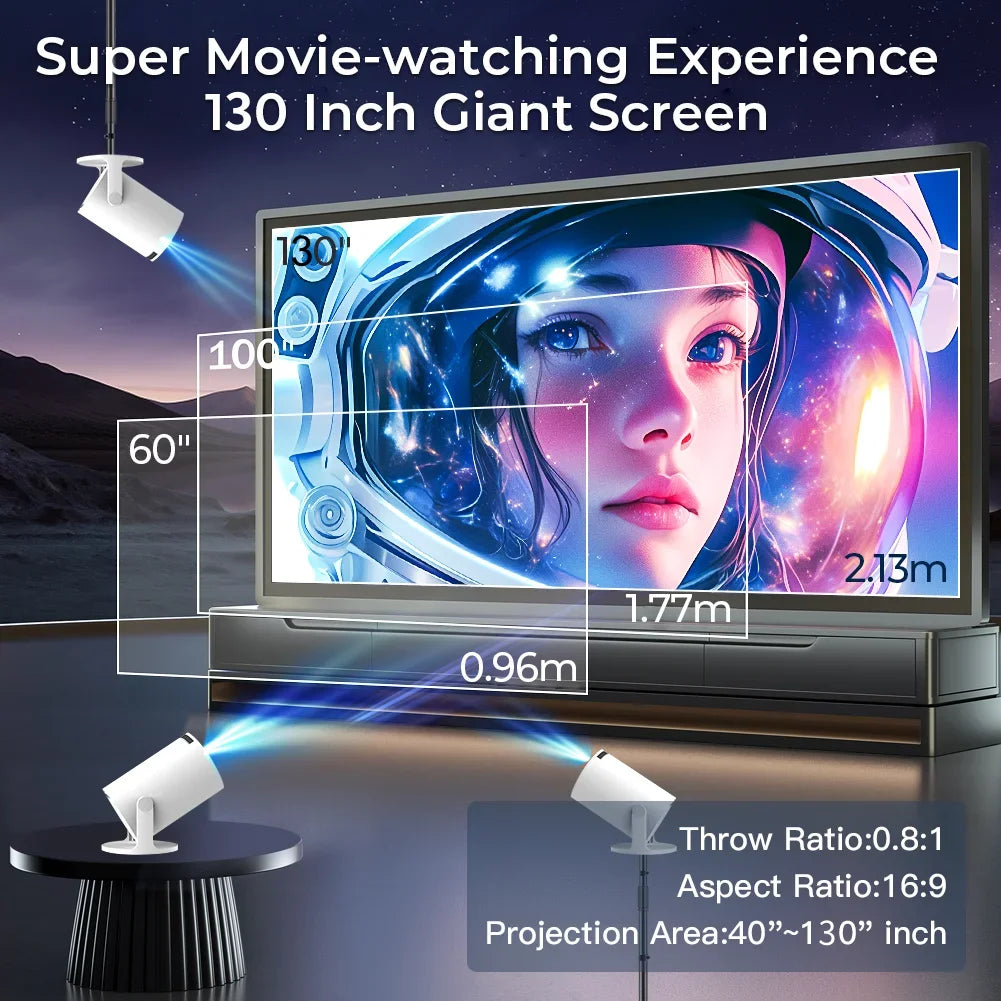 Mini Smart Projector – 1080P WiFi