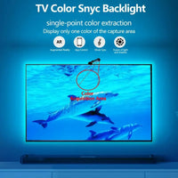 TV LED Backlight Strip – Screen Sync, App & Voice Control, 55-65 Inch TVs
