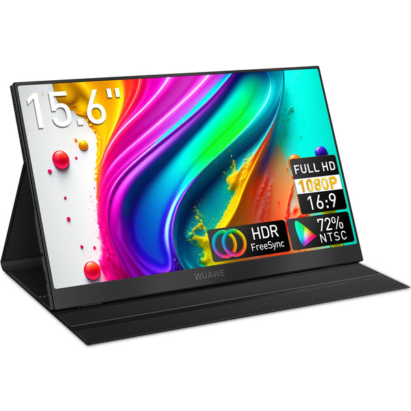 15.6" Portable Monitor — 1080P USB-C Second Screen for Laptop, Mac & Console Gaming