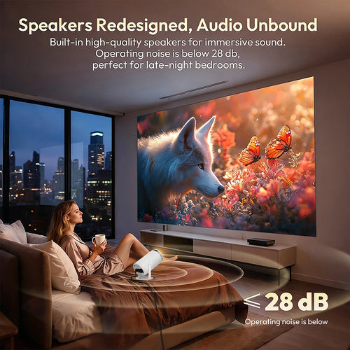 4K Smart Projector - Home Theater & Gaming