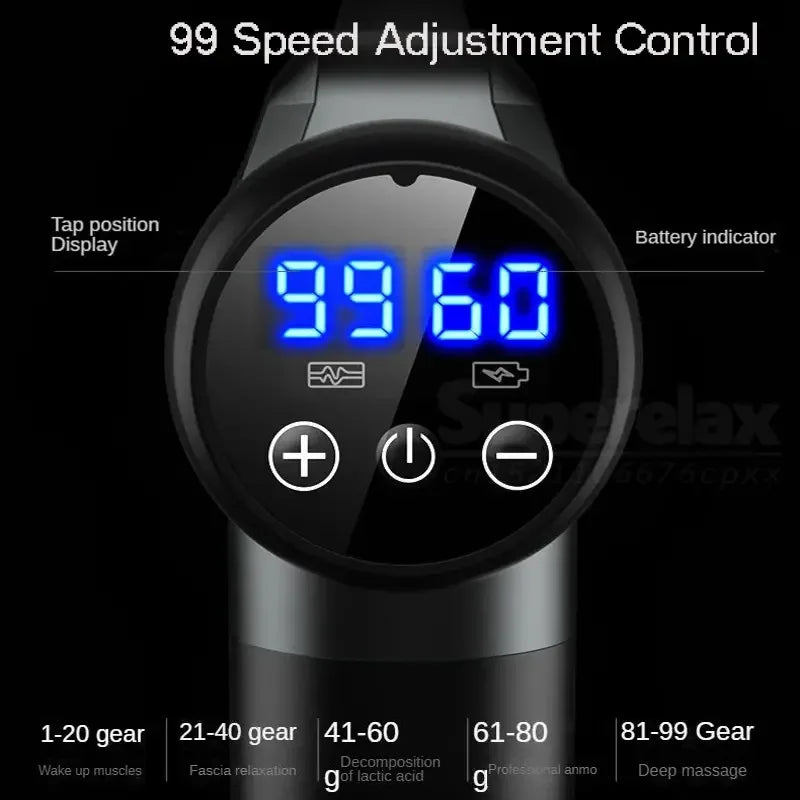 Smart Muscle Massage Gun – 99 Levels | Deep Recovery Device